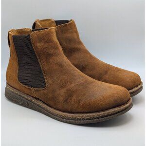 Born Brown Suede Chelsea Ankle Boots